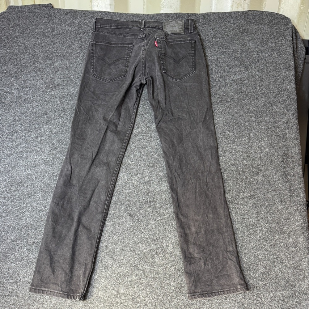 Levi's 511 Slim Fit Skinny Jeans Mens 30x30 Black Dark Wash Denim Stretch Casual